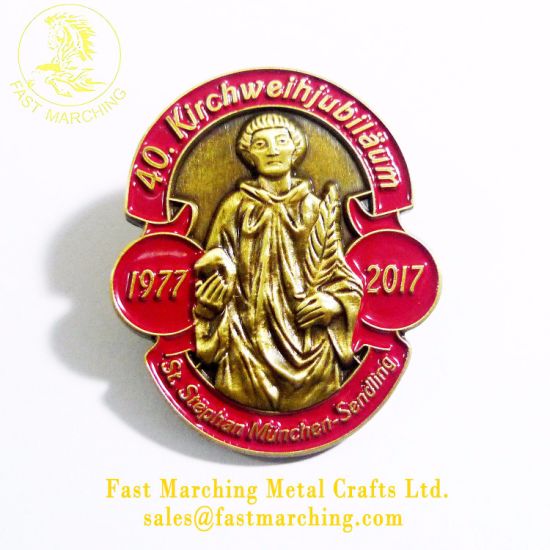 Factory Price Custom Badge Tinplate 3D Die Casting Lapel Pin