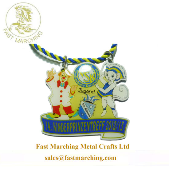 Custom Good Quality Pendant Childrens Football Printing Finisher Medal