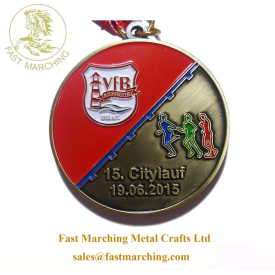 Factory Price Custom Enamel Emblems Fake Medal Sport for Sale