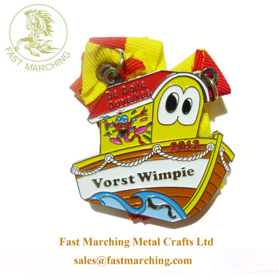 Custom Ribbon Kids Enamel Lanyard Medallion Metal Order Online Medals