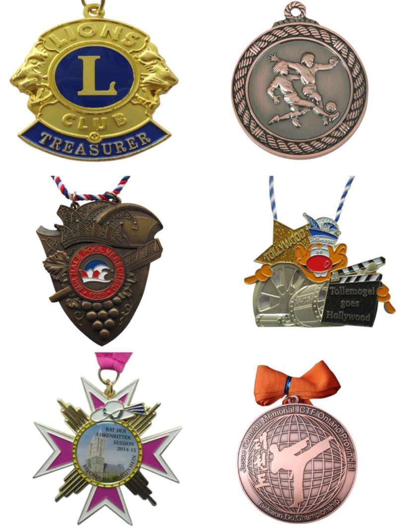 Custom Good Quality Pendant Childrens Football Printing Finisher Medal
