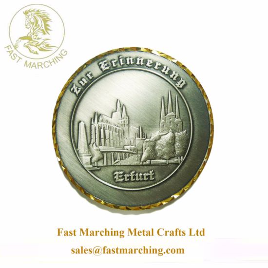 Custom Good Quality Base Metal Logo Round Brand Military Coin