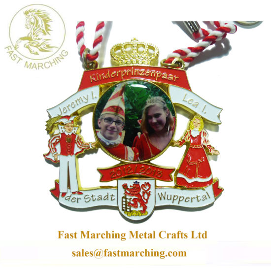 Customized Factory Football Printed Fabric Ribbon Japan Medal for Kids