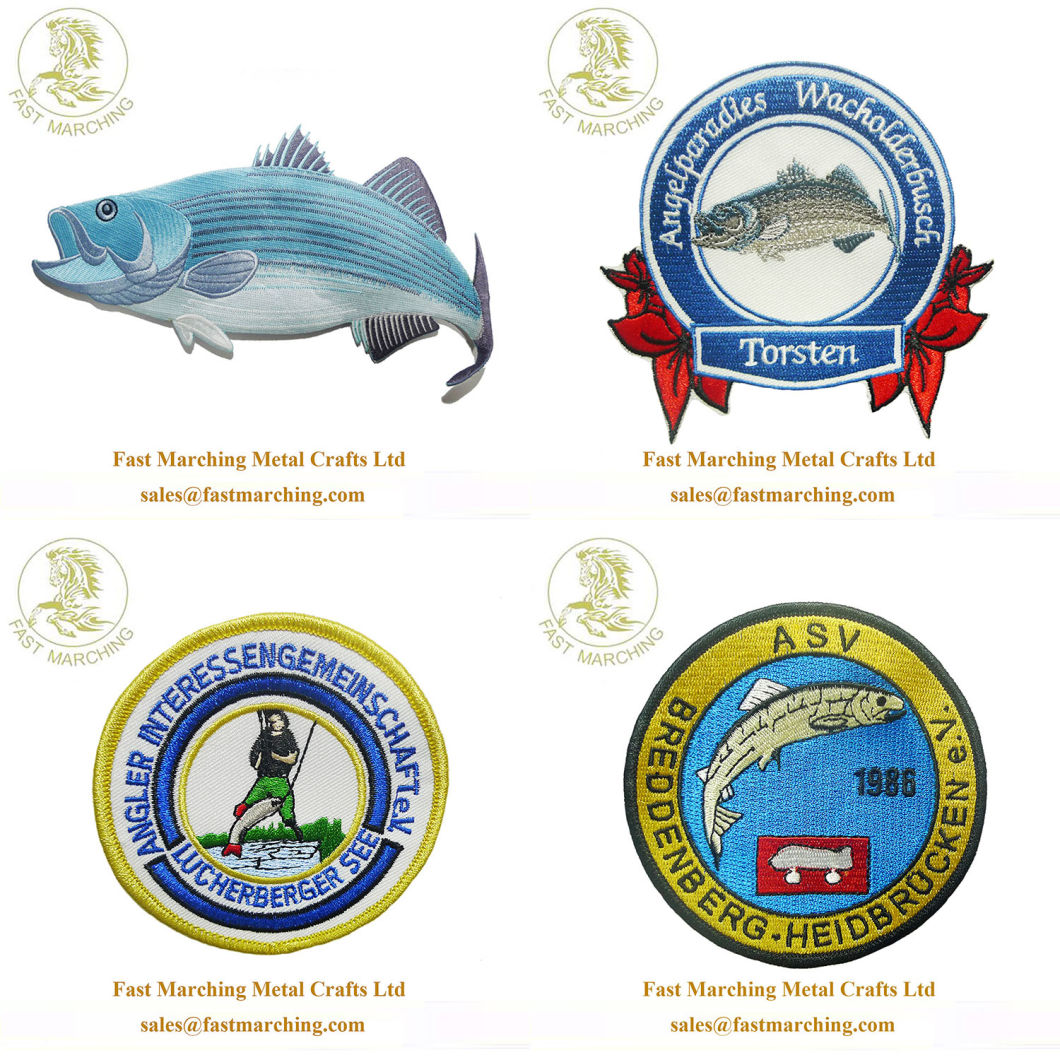 Custom Badge Grill Awards Fabric UAE Maker Logo Embroidery Patch