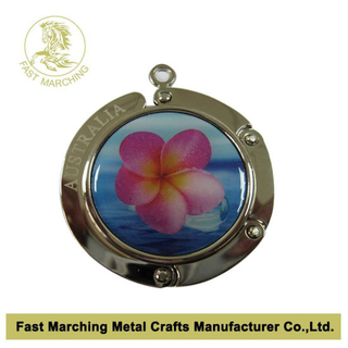 Foldable Purse Hook Bag Hanger, Custom Purse Holder with Print