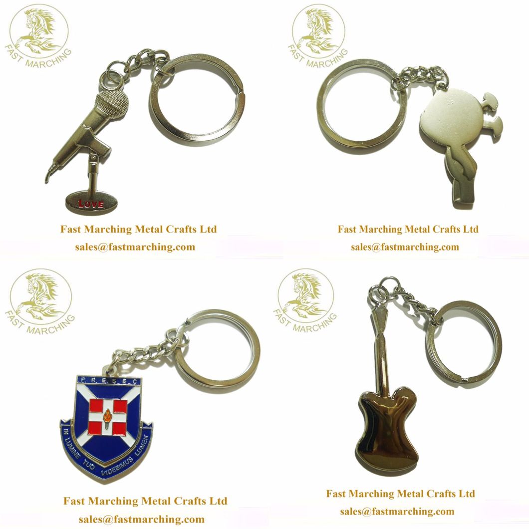 Factory Price Personalized Order Gifts Cute Metal Designer Keychains