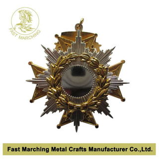 Custom Three Parts Fixed Souvenir Award Carnival Medallion Medal Factory