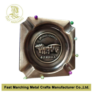 Custom Metal Antique Ancient 3D Trophy Medal Medallion Cigerate Ashtray
