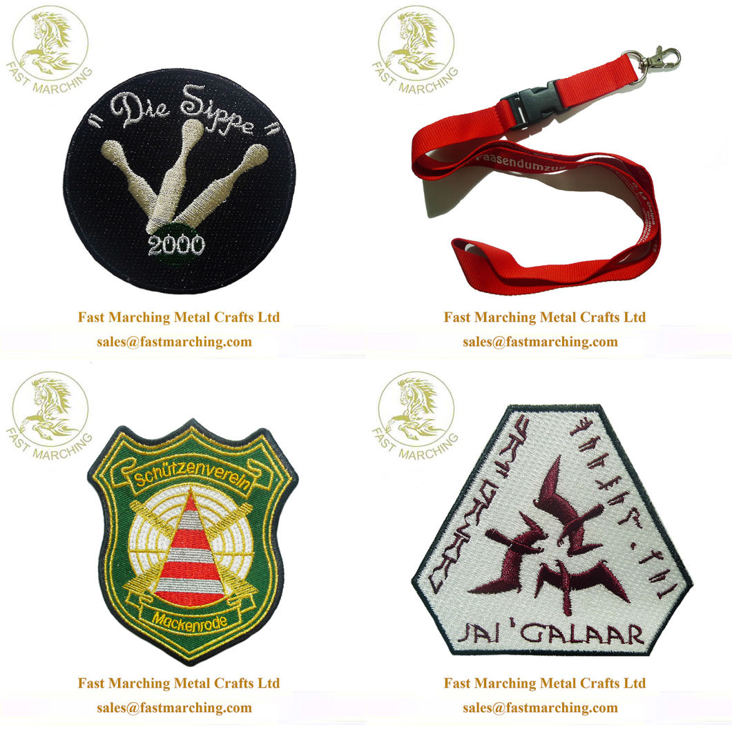Custom Badge Grill Awards Fabric UAE Maker Logo Embroidery Patch